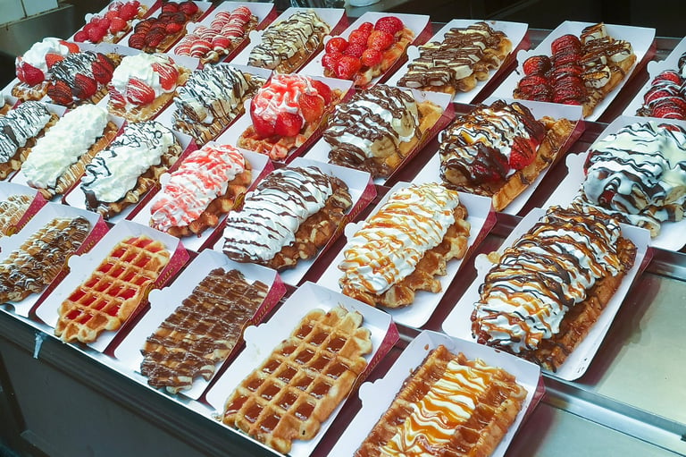 Wanda's Waffle Factory café interior